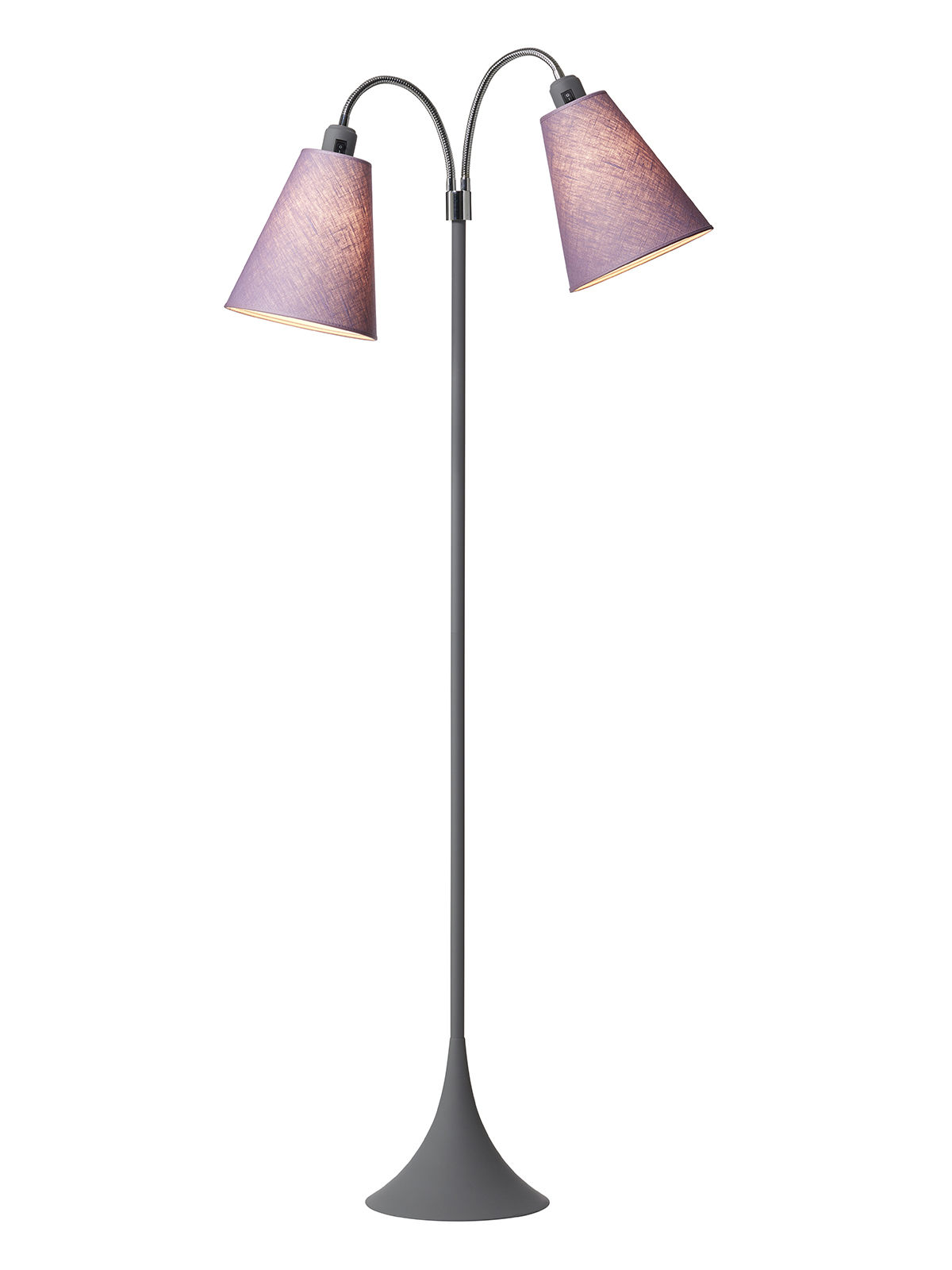Fodgænger Gulvlampe Grå Lyng Skærme