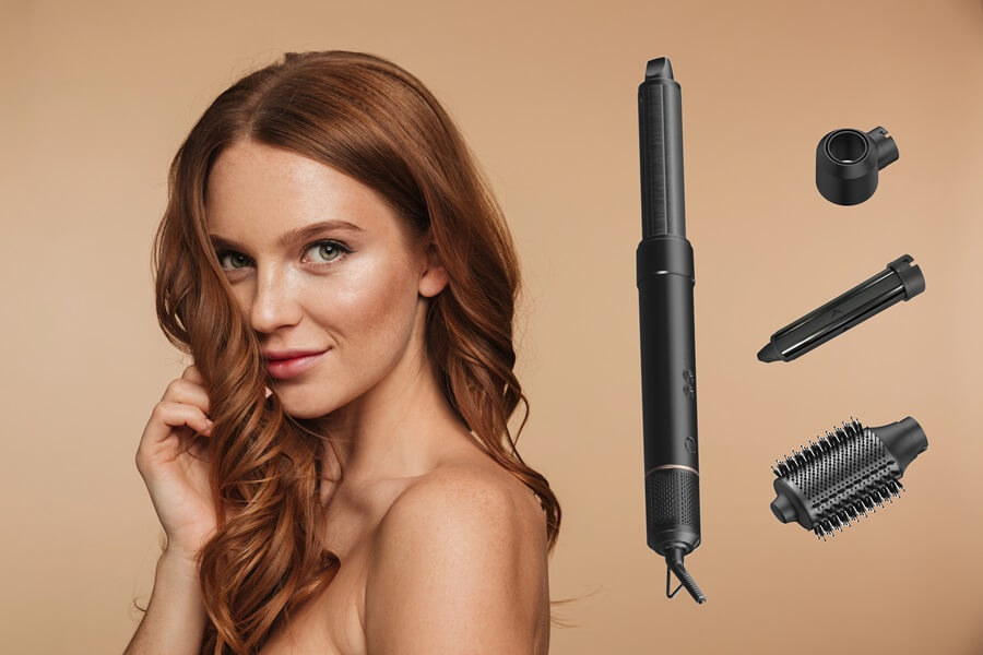 H ws Beauty Hot Air Styler Hoveder 1500w Grå