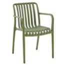 Da'core Stabelstol med armlæn grøn