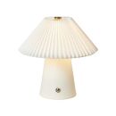 Da'core LED touch lampe plisse hvid