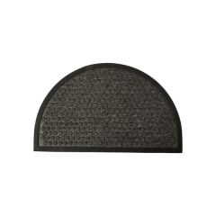 Dørmåtte 45x75 cm mønster gummi/grå