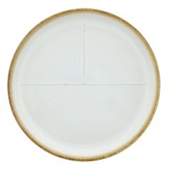 Bitz Tallerken med markering 23 cm Creme