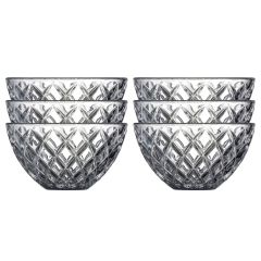 Lyngby Glas Sorrento Skål Dia 12 cm 6 stk. Klar