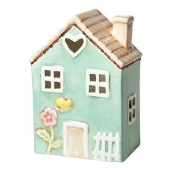 Da'core Lyshus til fyrfad keramik H17 cm Grøn