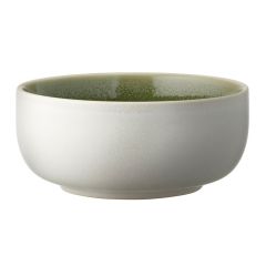 Skål North 11 cm Matte white/Shiny moss