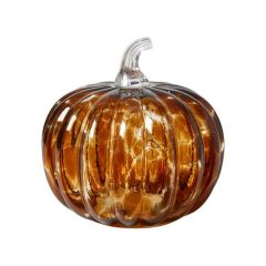 Da'core LED Græskar i glas brun