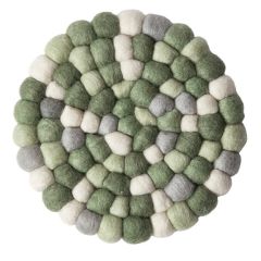 Da'core Bordskåner uld Ø20 cm multi grøn