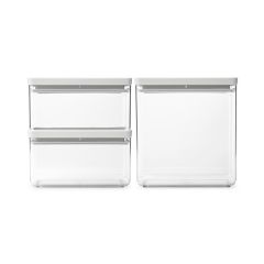 Brabantia Tasty opbevaringssæt stabelbar 3-pak