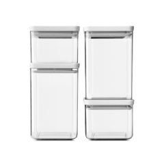 Brabantia Tasty opbevaringssæt stabelbar 4-pak