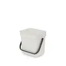 Brabantia Affaldsspand med låg sort.kon. 3 liter Lys grå