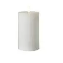 Conzept Electric LED bloklys 3D flamme H12,5 cm hvid