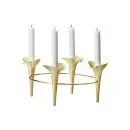 Georg Jensen Bloom Botanica lysestage guld