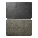 Da'core Dækkeserviet vendbar sort/grå