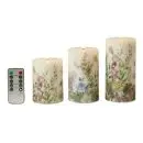 Da'core Bloklyssæt 3-pak LED med fjernbetjening flora