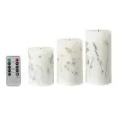 Da'core Bloklyssæt 3-pak LED med fjernbetjening blomst