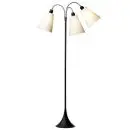 Trafik Gulvlampe sort m/hvide skærme