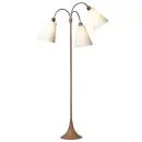 Trafik Gulvlampe trælook m/hvide skærme