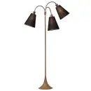 Trafik Gulvlampe trælook m/sorte skærme