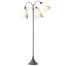 Trafik Gulvlampe grå m/hvide skærme