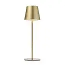 One Genopladelig bordlampe gylden