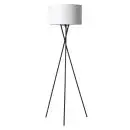 Nielsen Light Uptown Gulvlampe Sort med hvid stofskærm