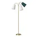 Salsa Trafiklys gulvlampe Guld med grønne og hvid skærm