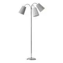 Salsa Trafiklys gulvlampe Krom med grå skærme