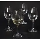 Da'core Hvidvinsglas Rillet med guldkant 4 stk