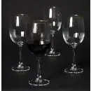 Da'core Rødvinsglas Rillet med guldkant 4 stk