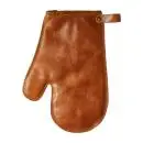 Grillhandske læder cognac