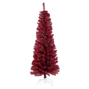 Kunstig Mørkerød juletræ u/lys - H1,8m