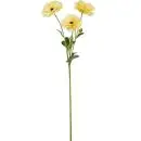 Kunstig blomst Ranunkel lys gul