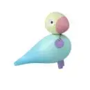 Kay Bojesen Story Birds Glæde sangfugl lyseblå H15,5 cm