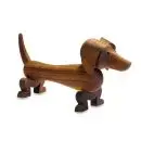 Kay Bojesen gravhund valnødtræ 10,5 cm figur