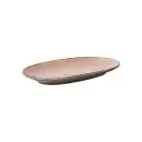 Da'Core oval Serveringsfad 22x36 cm Rosa/sort
