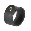 Da'Core Servietringe Genbrugslæder 6 stk - Sort