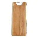 Skærebræt med læderhåndtag saftrille 55x25 akacietræ olieret