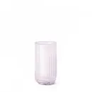 Lyngby vase 20 cm pink glas