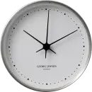 Georg Jensen HK Ur 22 cm vægur rustfrit stål med hvid skive