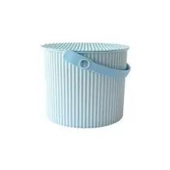 Japansk Omnioutil spand med låg 8 liter Lyse Blå