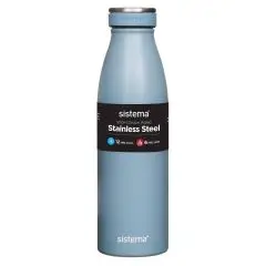 Sistema Stainless Steel drikkeflaske 500 ml - Støvet blå