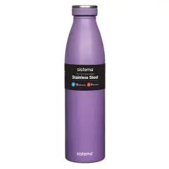 Sistema Stainless Steel drikkeflaske 750 ml Lilla