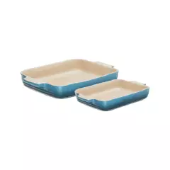 Le Creuset ovnfast fadsæt 26 + 32 cm Marine