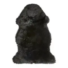 Da'core Ægte Lammeskind Sort