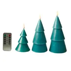 Da'core LED juletræ 3 stk Støvet petrol