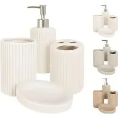 Koopman Badeværelses sæt 4 dele Grå