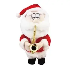 Julemand med saxofon 30 cm