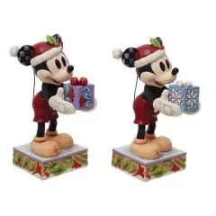 Disney Secret Santa Mickey Mouse with Gift Figurine H16,5 cm
