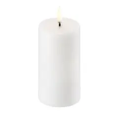 Uyuni LED bloklys Nordic White Smooth 5,8x10 cm