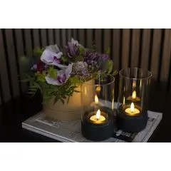 Cozzy Hurricane Ø6/H15 cm 2 stk Sort